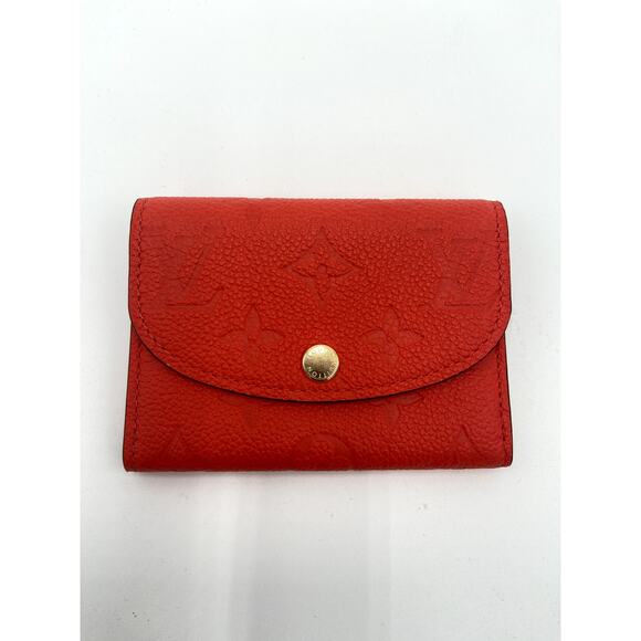 Louis Vuitton Rosalie Coin Purse Empreinte Leather Cherry - Picture 1 of 10